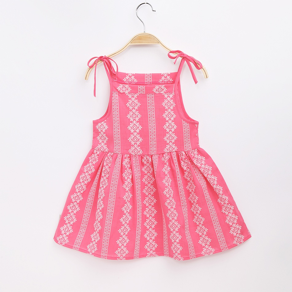 Baby Adorable Solid Strappy Dresses